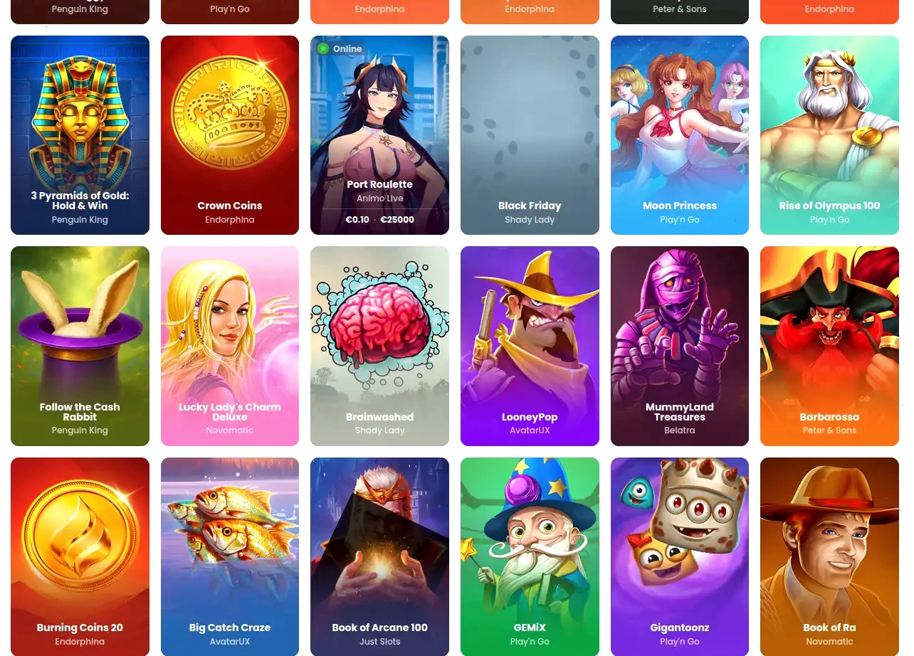 Interface mobile Prince Ali casino PWA sur smartphone